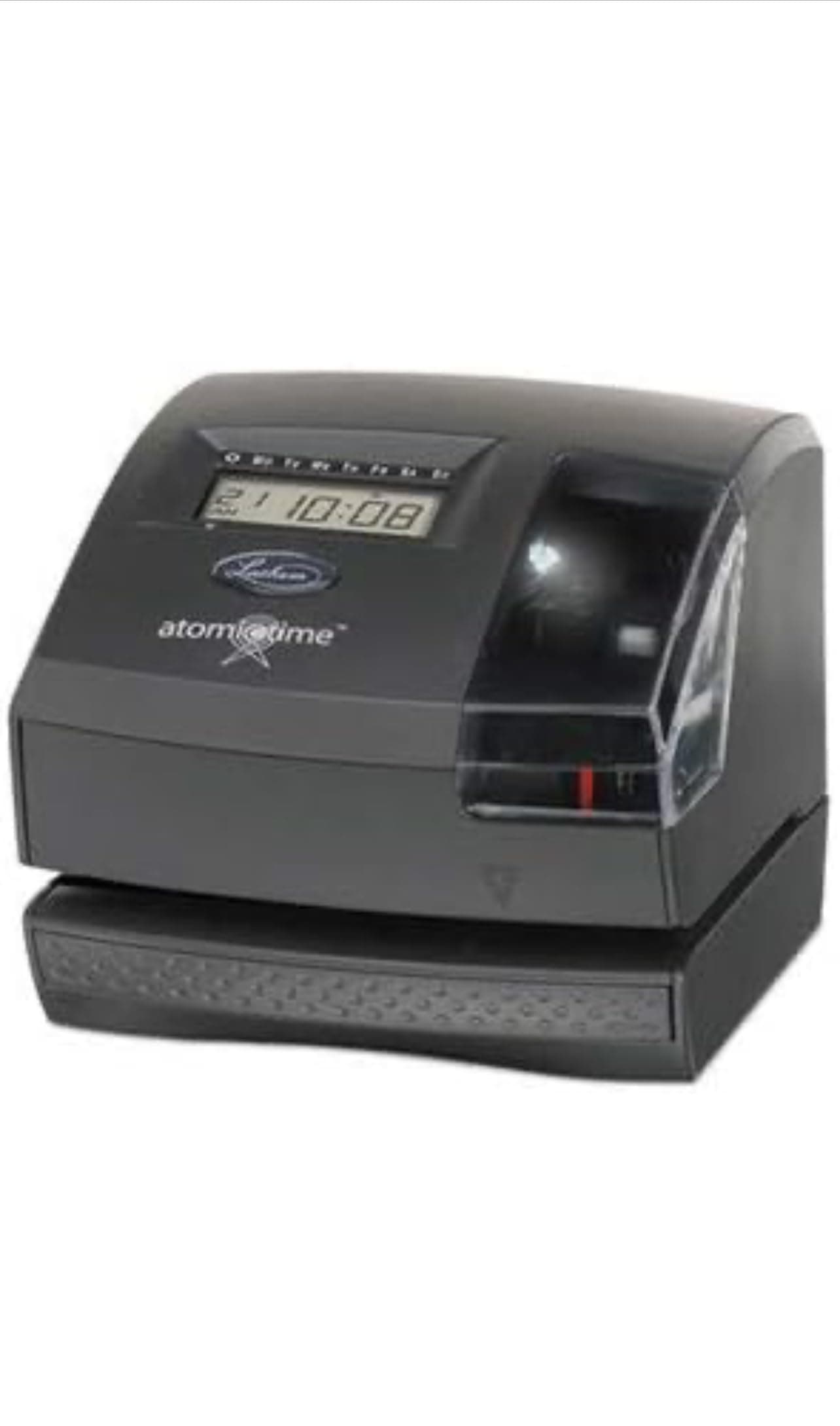 Lathem Time 1600E Wireless Atomic Time Recorder With Tru-Align Feature44; Dark Gray