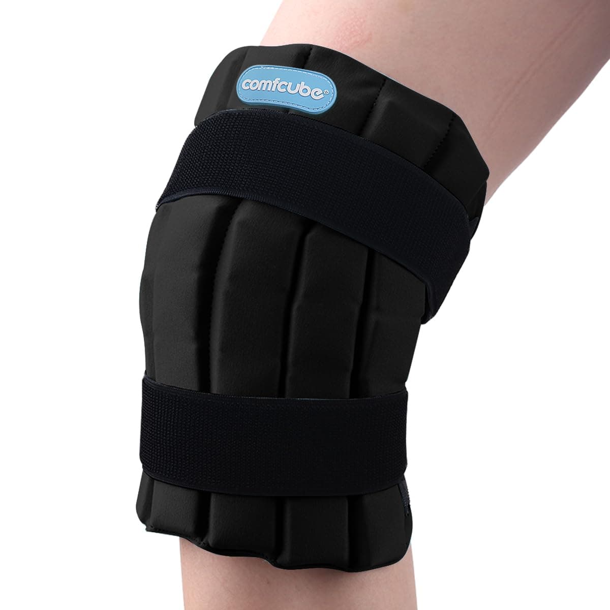 Knee Ice Pack for Swelling After Surgery with 2 Hours Long Lasting Cold, Flexible Ice Pack for Knee Replacement Surgery, Cold Therapy for Injuries, Arthritis, ACL, Meniscus Tear(Black)