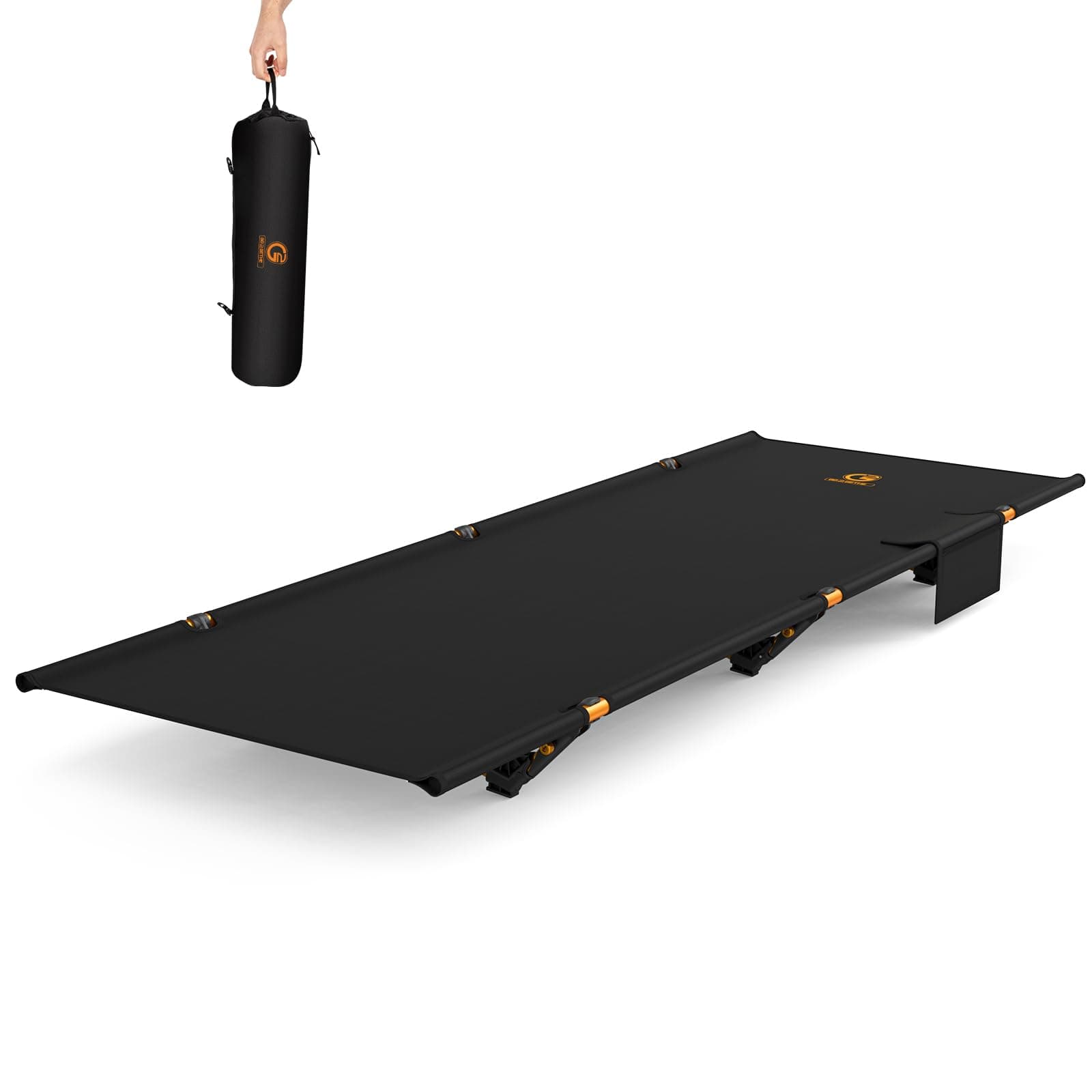 G2 Foldable Camping Cot, Durable Travel Tent Cot, Ultralight for Backpacking, Summer Hiking, Mountaineering, Max Loading Capacity 264lb, Easy to use for Woman & Man, Comes with Storage Bag