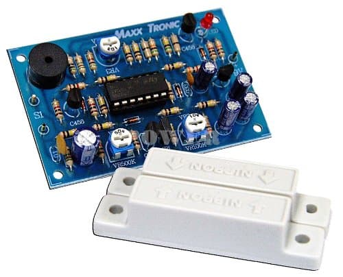 Door Alarm Time Delay 9-12 Vdc Electronic Circuit Kit: MXA077
