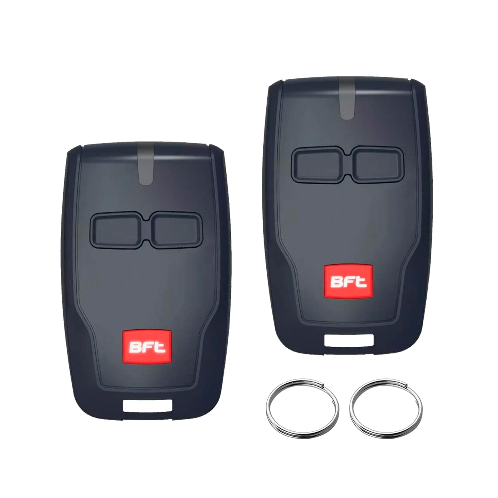 2PCS 433.92MHZ For BFT Gate Remote Control Fob Replacement BFT Mitto 2 Remote Fob MITTO B RCB02 2 Buttons Electric Gate Fob With Key Ring