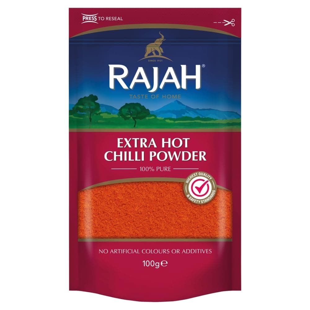 Rajah Extra Hot Chilli Powder, 100g