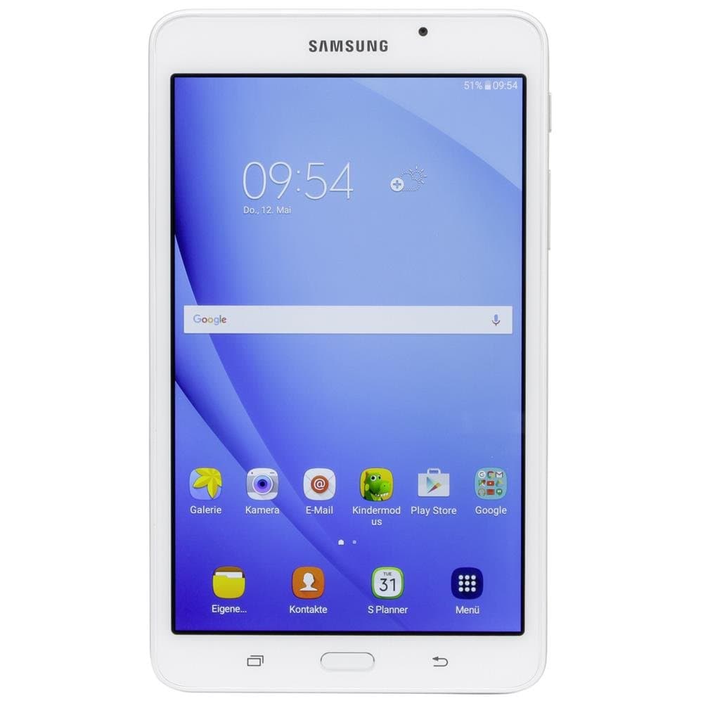 Galaxy Tab A SM-T280 7.0 Inch Mini Tablet (White) (ARM 8 GB, 1536 MB, Android), German Version