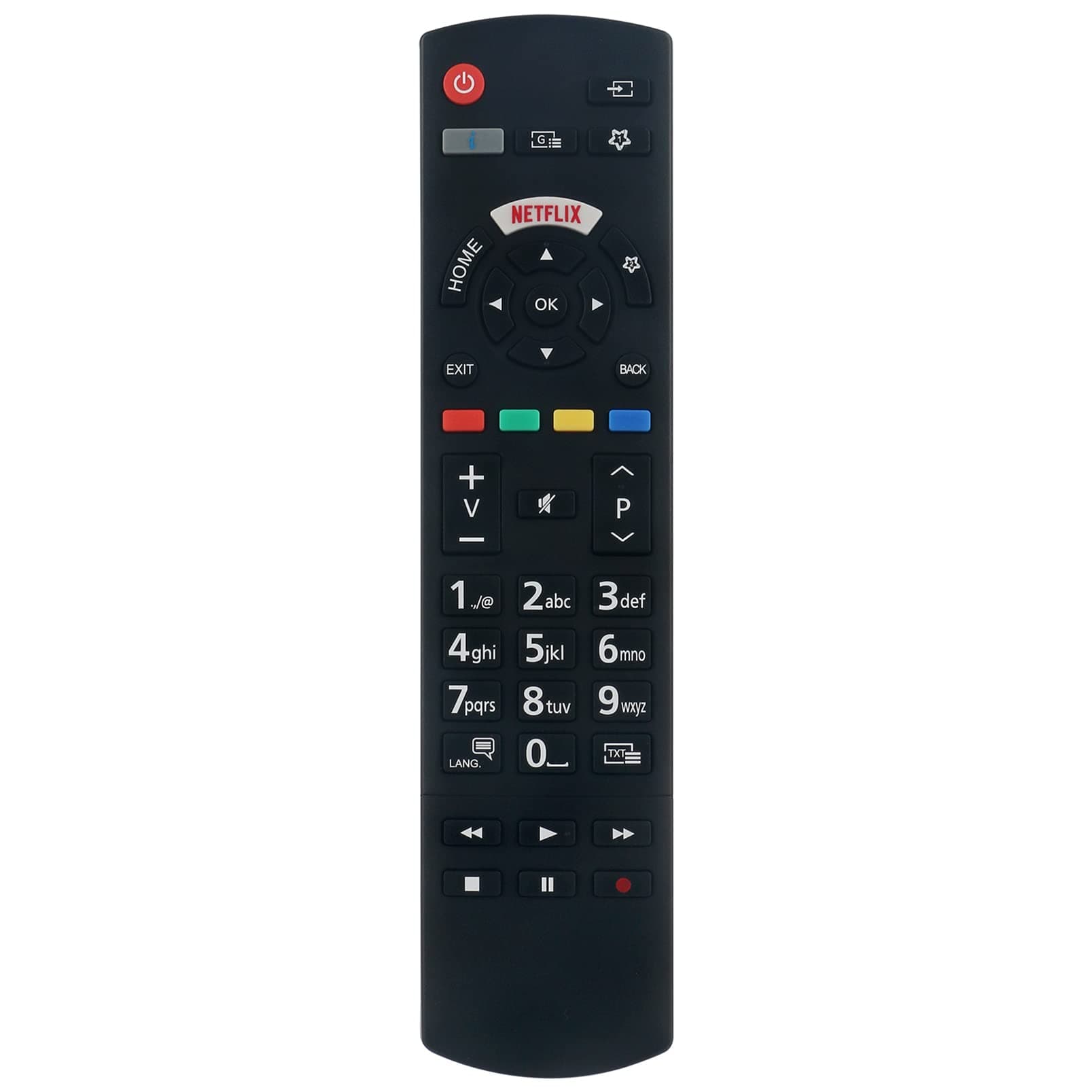 ALLIMITY RC42128 RC42128M Remote Control Replace fit for Panasonic HD LED Smart TX-24JS350E TX-24GS350E TX-32GS350E TX-43HX600BZ TX-49GXW654 TX-50GX550B TX-50HX600E TX-50HX602E TX-55GX625