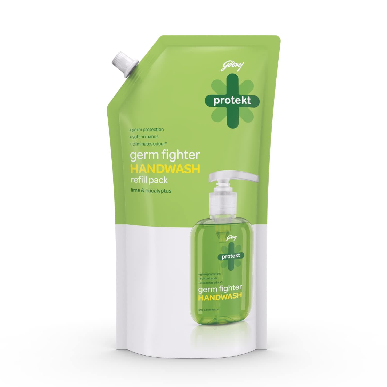 Germ Fighter Handwash Refill Pack | Lime & Eucalyptus | Germ Protection & Soft on Hands - 725ml