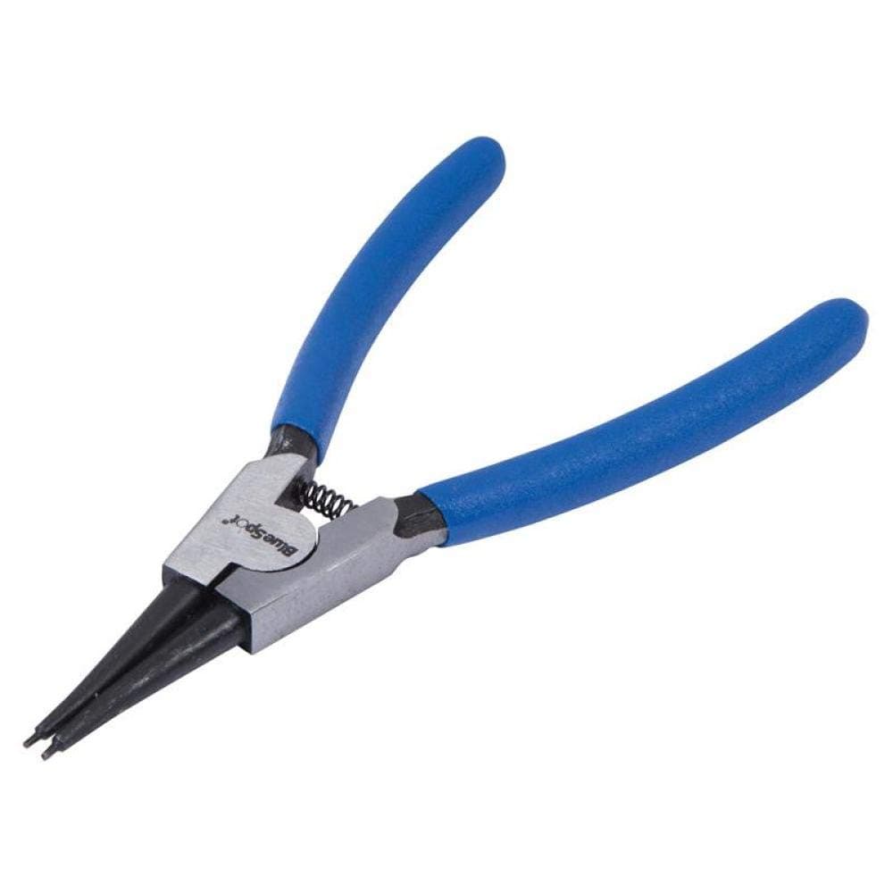 08704 External Straight Tip Circlip Plier, Blue, 150 mm