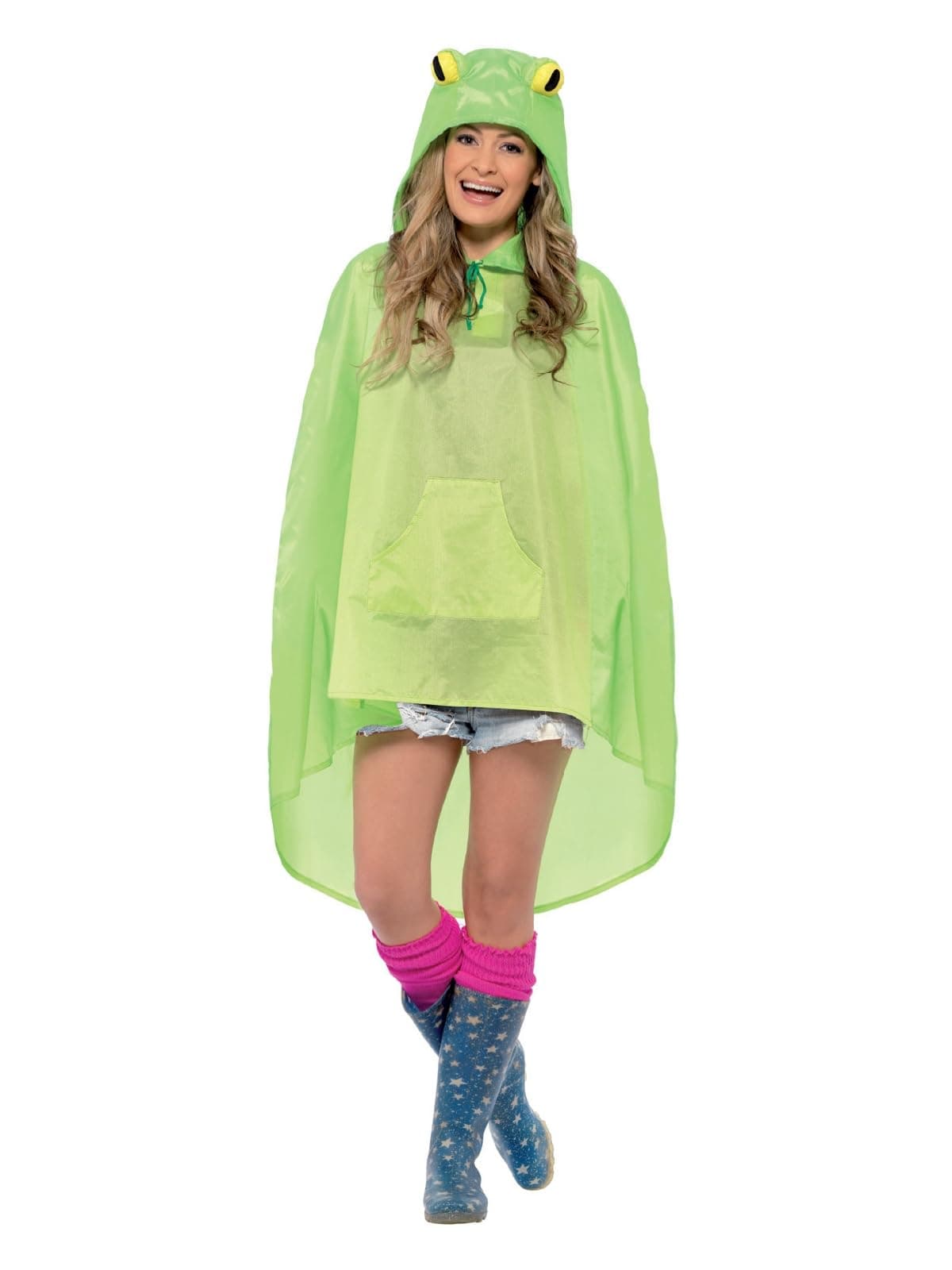 Unisex Party Poncho with Drawstring Bag
