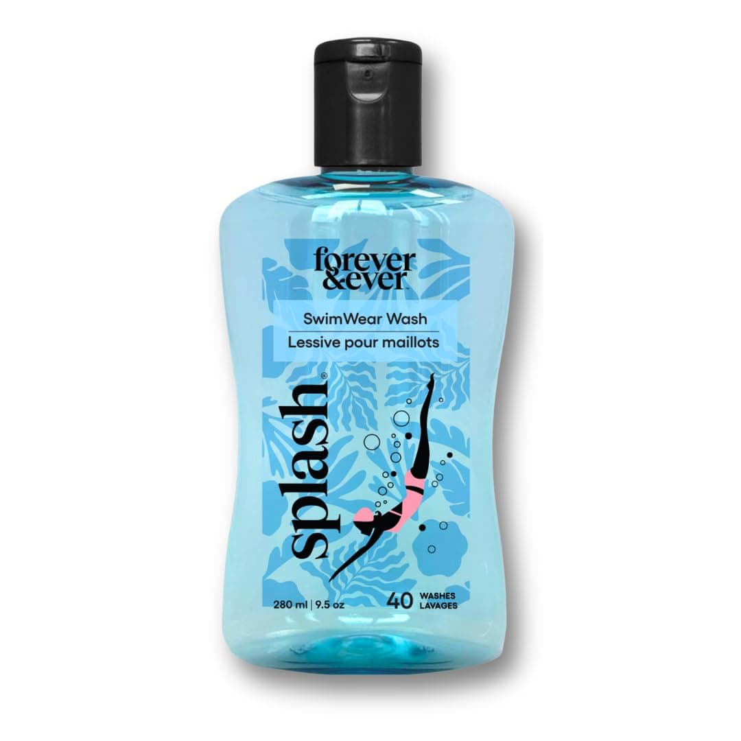 Splash All Natural Laundry Detergent, Liquid Laundry Detergent, Chlorine Neutralizer Swimsuit Wash, Hypoallergenic, Gentle & Color Safe Formula, High Efficiency (HE) Compatible Wash, 9.5 fl oz, 1 Pack