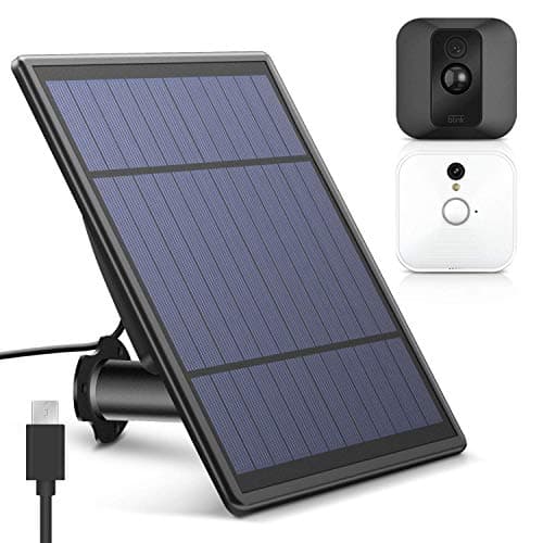 Upgraded Solar Panel for Blink XT2 Security Camera, Wall Mount Outdoor Weather Proof Solar Power Charging Panel for Blink XT/XT 2 Home Security Camera System