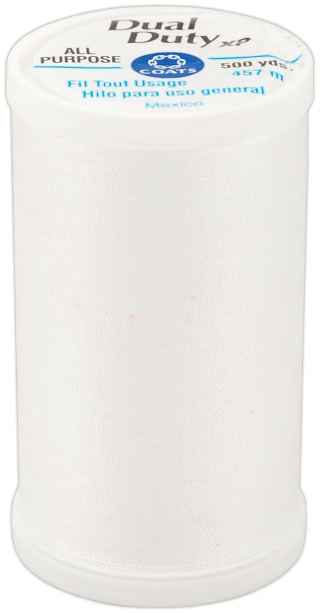 COATS & CLARK Dual Duty XP General Purpose Thread, 500-Yard, White