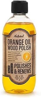 Lakeland Orange Oil Wood Furniture Polish 500ml – Revives & Renews Wooden Furniture