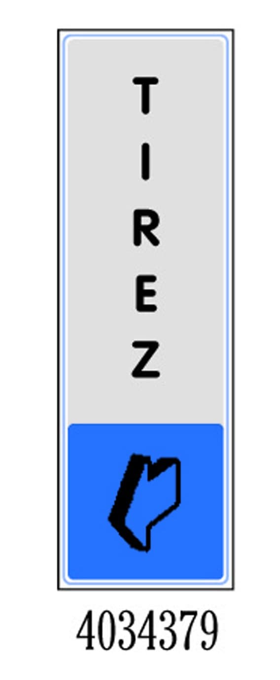 Door Plate Pull Vertical Colour 170 x 45 mm 4034379