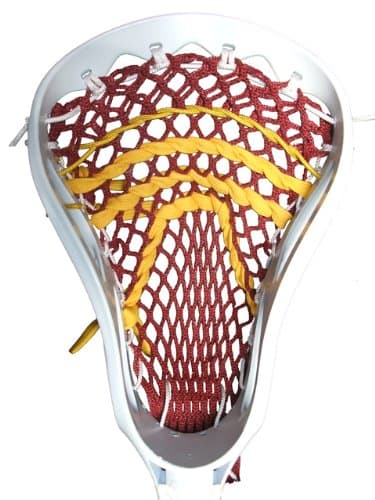 Stick Doctor Lacrosse Mesh Stringing Kit - Eastern Shore (Maroon/Yellow Gold)