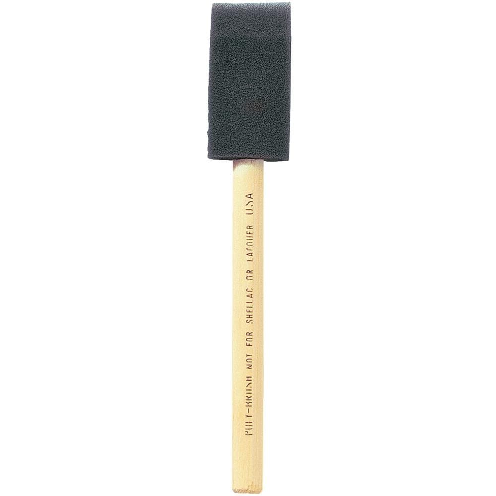 Poly Foam Brush with Wood Handle
