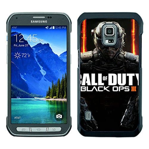 S5 Active Cases Designed With Call Of Duty Black Ops Black Ops Iii Black Case for Samsung Galaxy S5 Active
