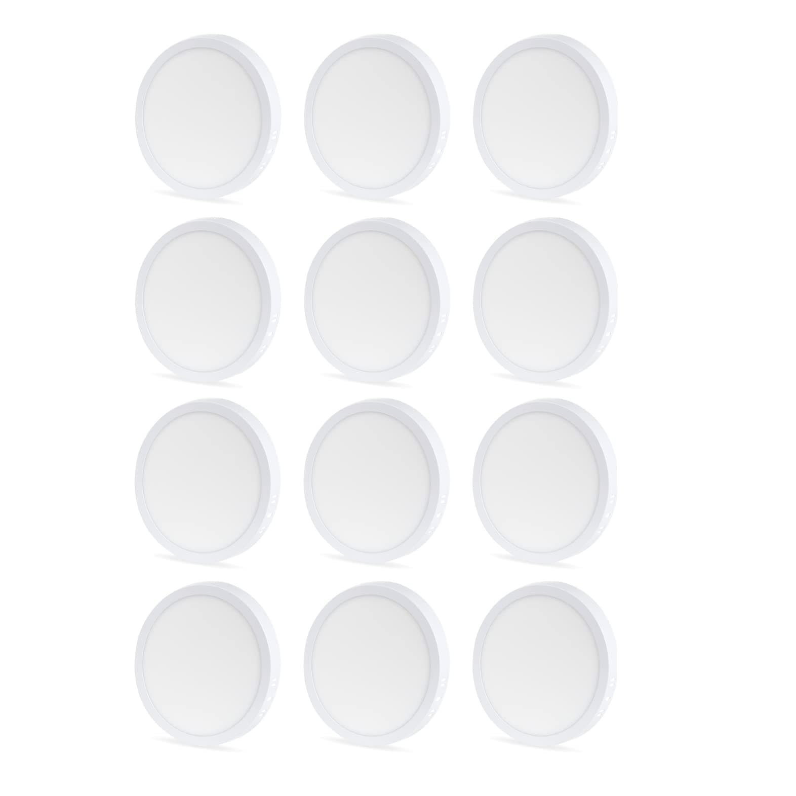 D'Mak 15W LED Panel Light, Cool White - Pack of 12