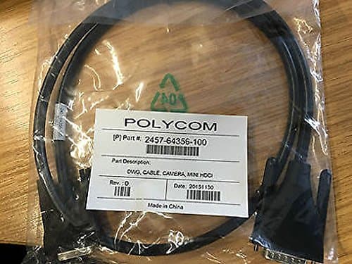 Polycom Polycom Video Camera Cable For Eagleeye IV Cameras Mini-Hdci(M) To Hdci(M) - Part Number 2457-64356-100
