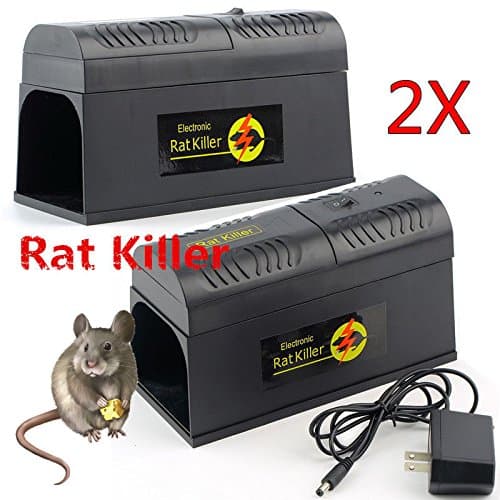 2 Electronic Mouse Trap Victor Control Rat Killer Pest Electric Zapper Rodent BP