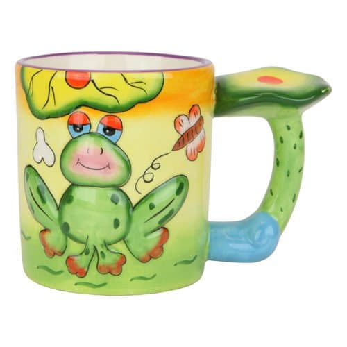 Frog Mug with Ribbit Sound, Cup Ribbits When Lifted, Ceramic, 3.75-inch