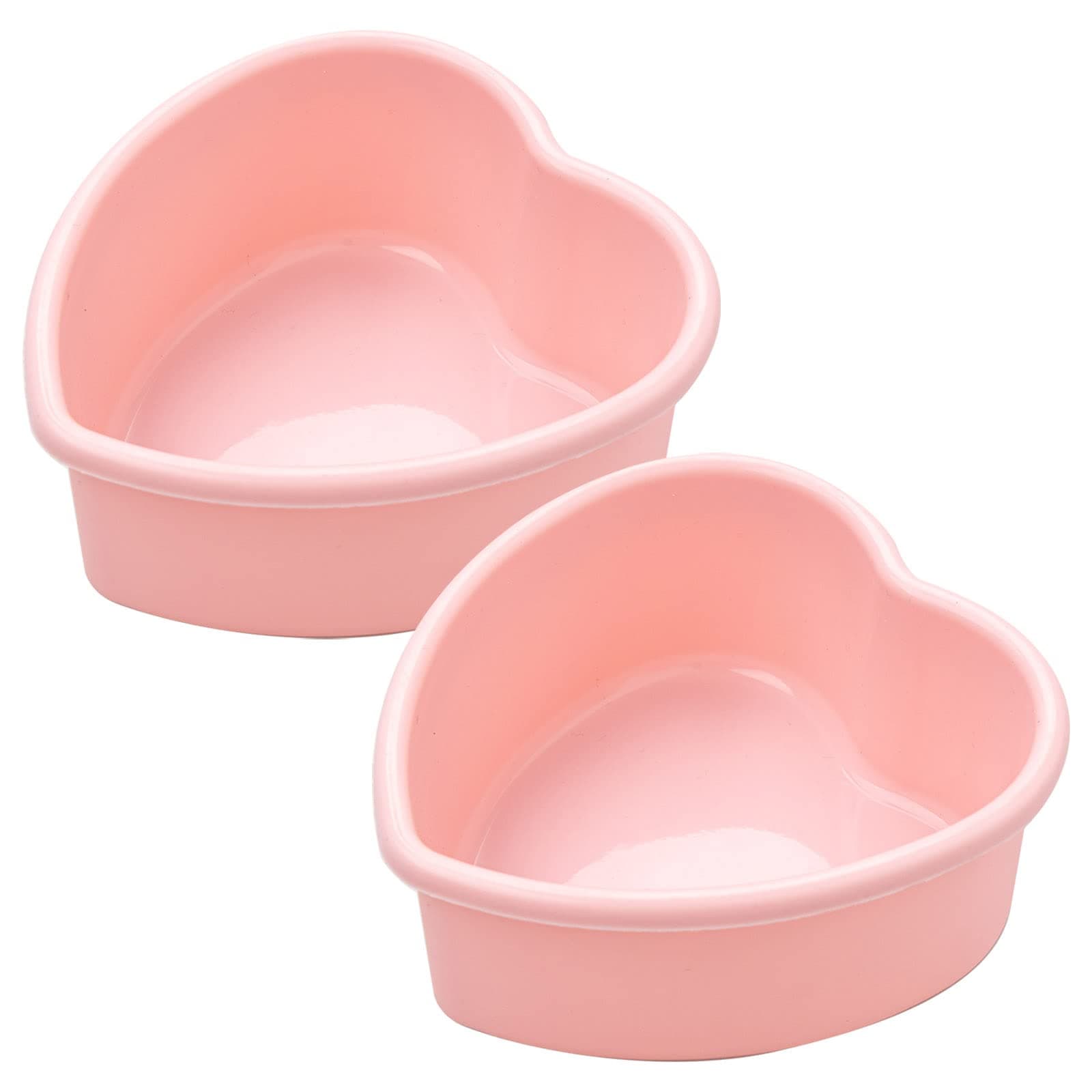 Mini Heart Cake Pan, 4 Inch Silicone Mold 2 Pack Nonstick Shaped for Valentine's Day Anniversary Birthday Cake Snack Tart Muffin Cupcake Cheesecake Baking