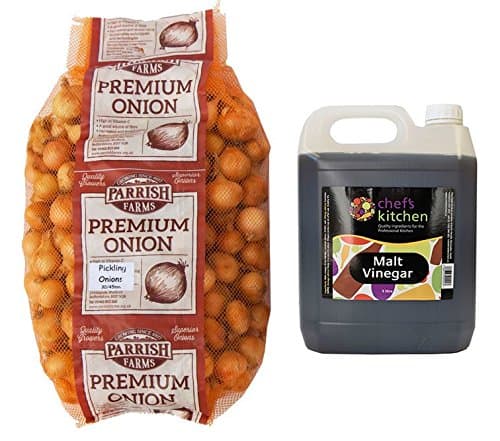 PICKLING ONIONS 4kg + Malt Vinegar