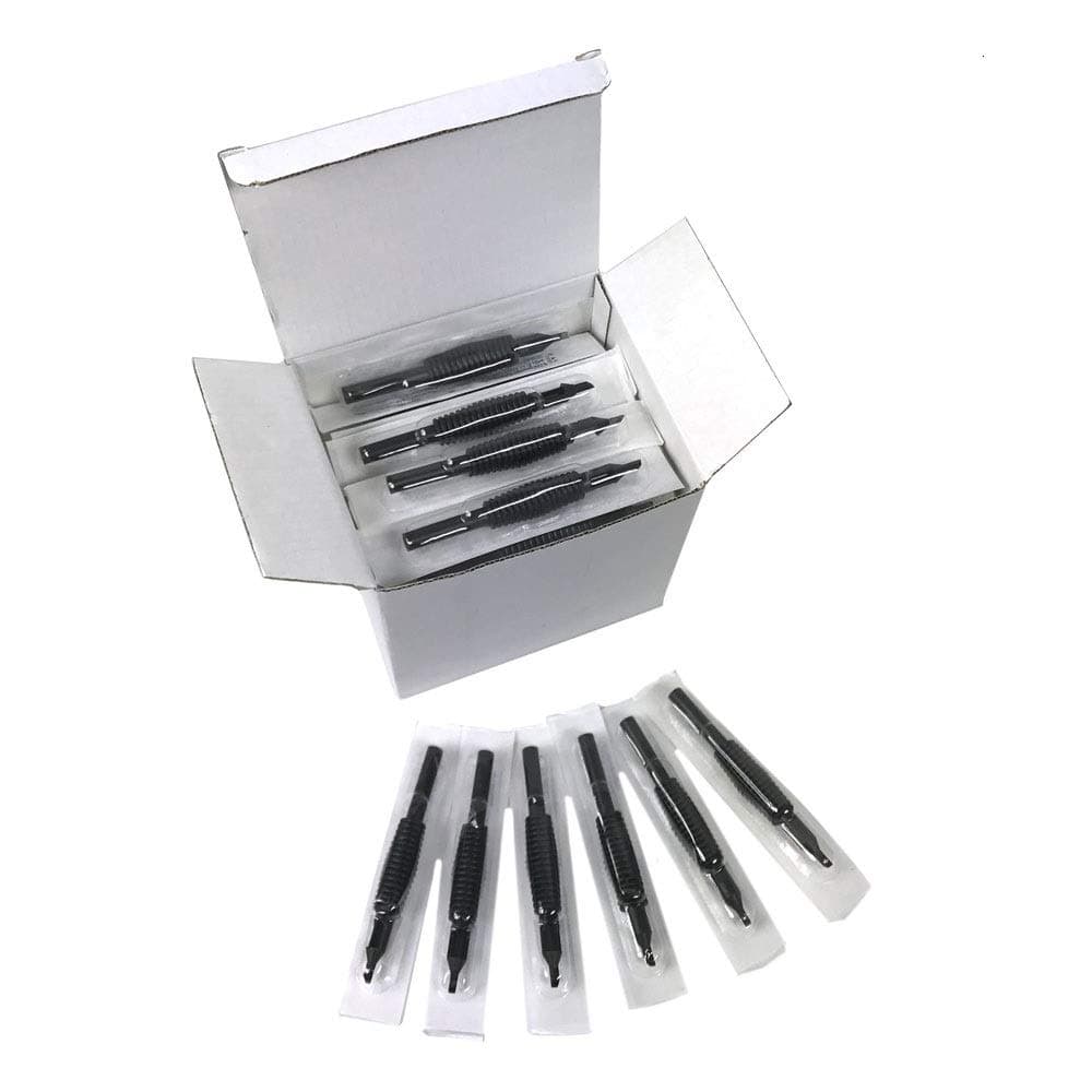 PFT (50) X STERILIZED Assorted (Rounds/MAGS/Flats) Tubes with Black Rubber Grips 5/8"