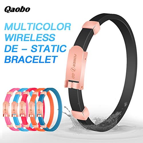 Wireless Anti - Static Bracelet Physical Magnetic Therapy De - Static Eliminator Multicolor for Men/Women (Orange)