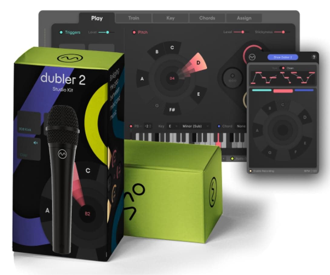 Vochlea Dubler Studio Kit 2, Voice to Midi Controller, Production Software Included