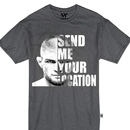 wintertee Send Me Location Khabib Tshirt
