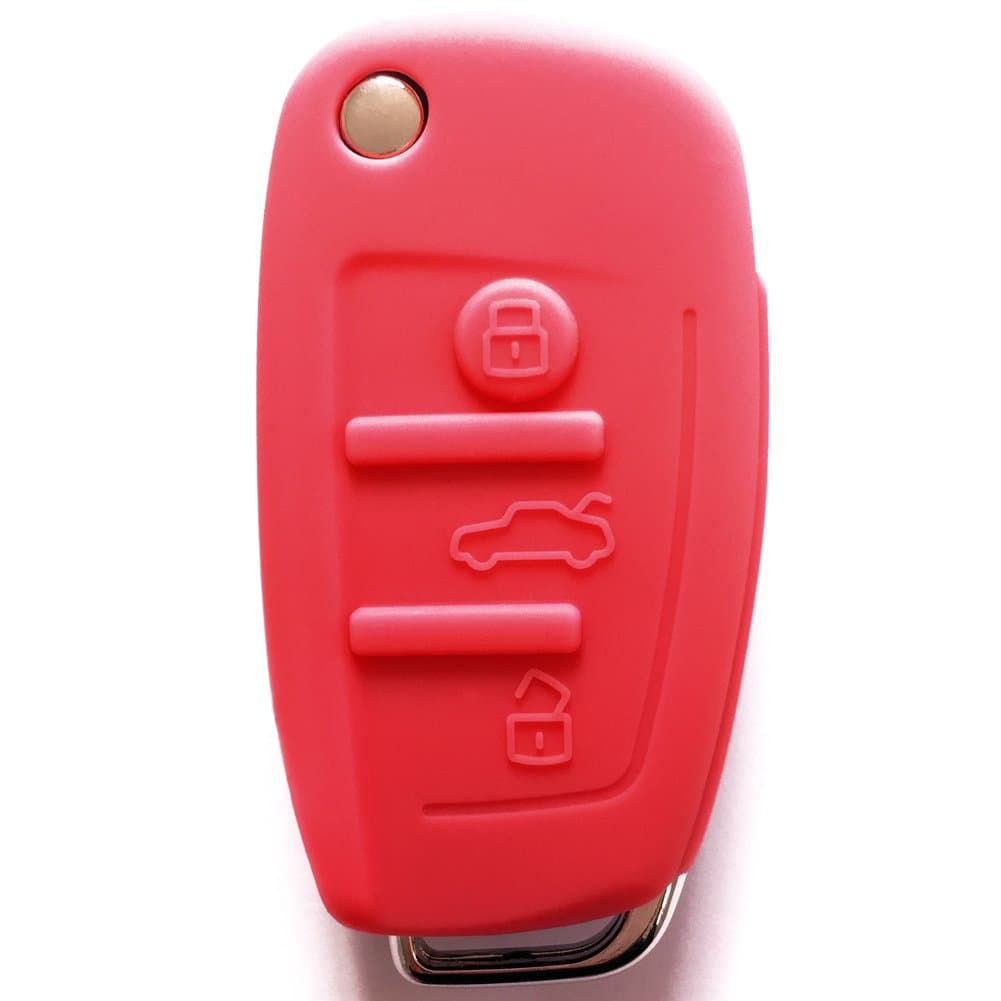 Red Flip Key Cover for AUDI by First Midwest