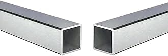 Stainless Steel Square Tubing Tube 25mm x 25mm x 2mm x 300mm, 1" x 1" x 2/25" x 11.81" Long, 2 Pack 304 SS Square Tubings 2mm Thickness Polished Finished from Bopaodao
