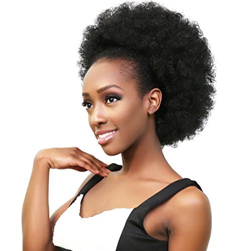 Instant Glitz Afro Puff Drawstring Ponytail Retro Kinkys Curly Bun Extension Hairpieces Synthetic