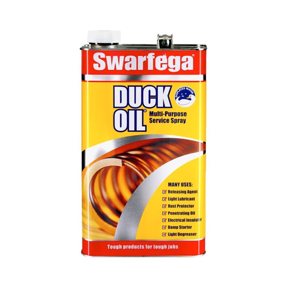 Swarfega Duck Oil Multi-Purpose Lubricant, Rust Protector, Releases Rusty Bolts, Light Degreaser, Silicone Free, 5L Can