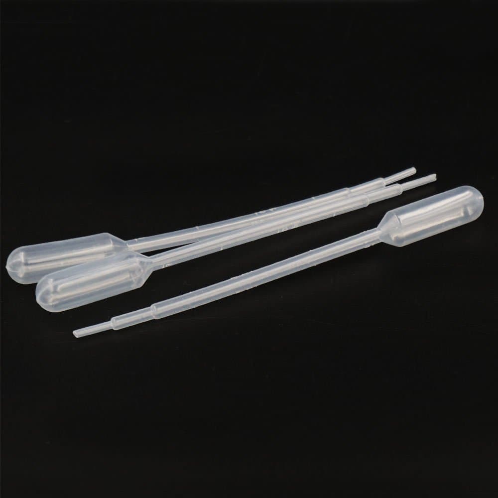 Bluemoona 500 Pcs - 1ml Disposable Pasteur Transfer Pipettes Graduated plastic Clear UUS