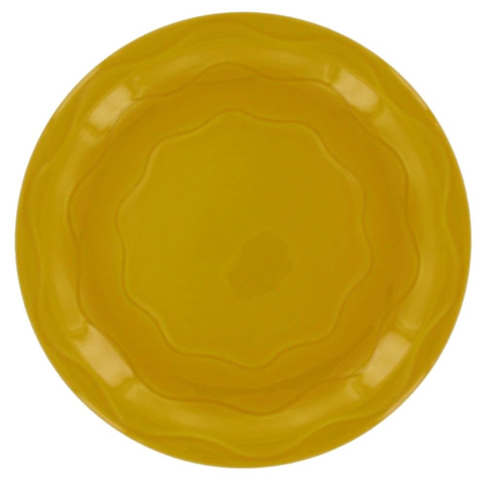 Syracuse Cantina Saffron Carved 9" Plate