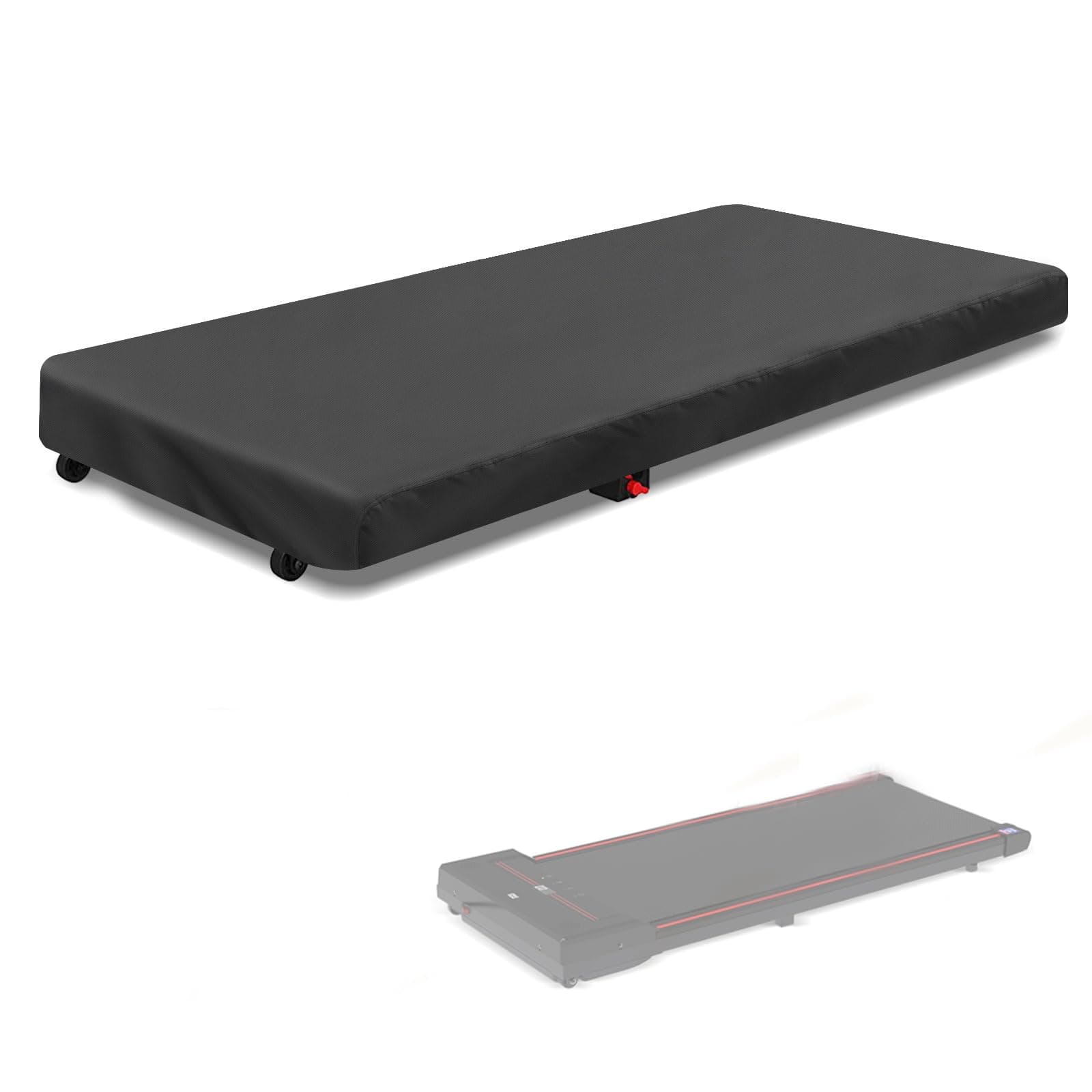 Under Desk Treadmill Cover, Dust-Proof Walking Pad Cover, Waterproof Protective Cover for Walking Treadmill Office Under Desk(Black,) (49L x 21W x6H Inch)