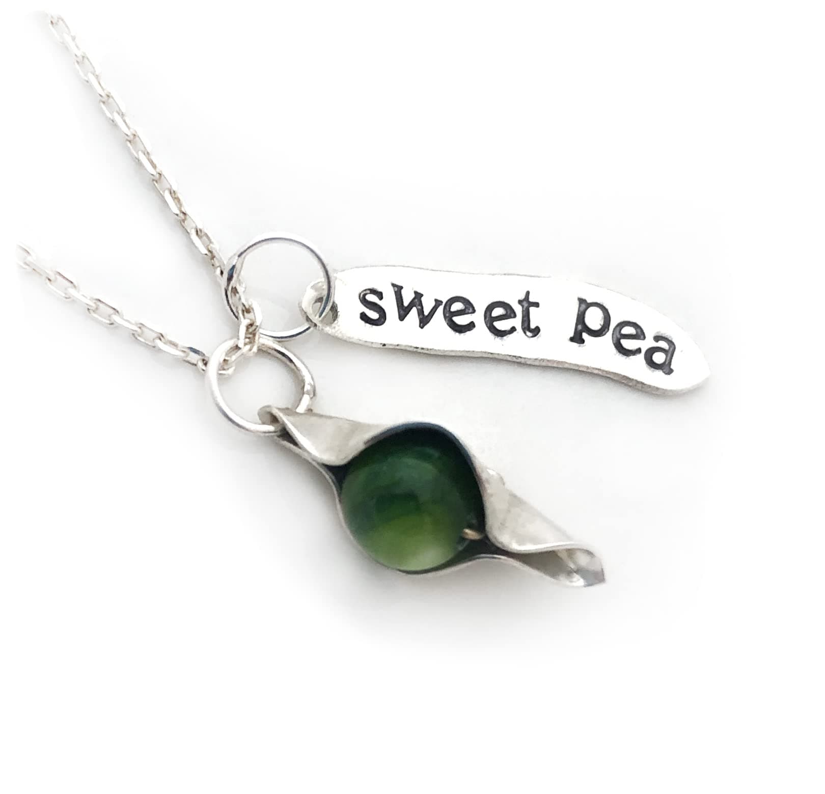 Sweet Pea Peapod Necklace