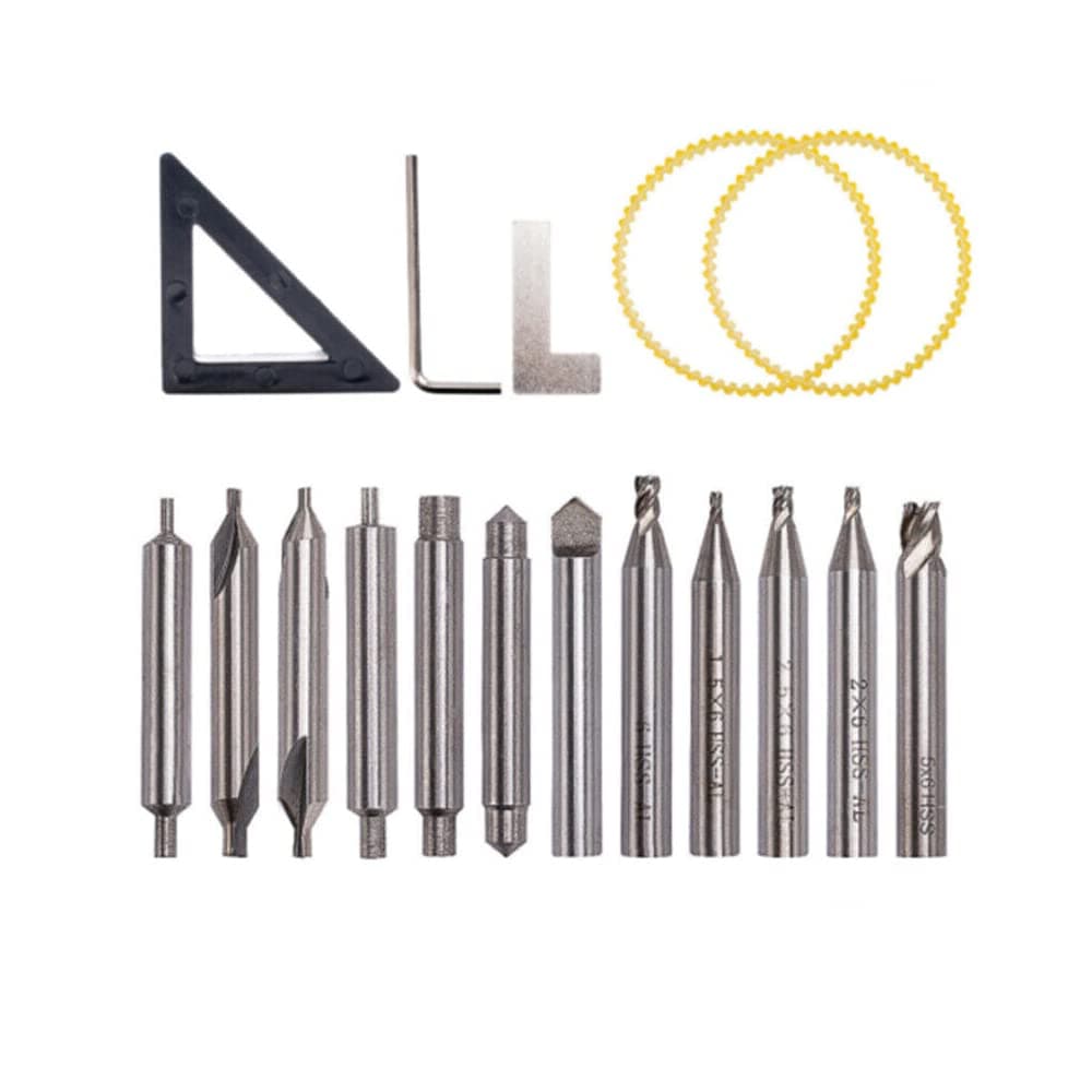 SaiDian 1Set Key Cutting Machine Drill Bits Cutter Set for 368A 339C Tools Vertical Key Machine Spare Parts