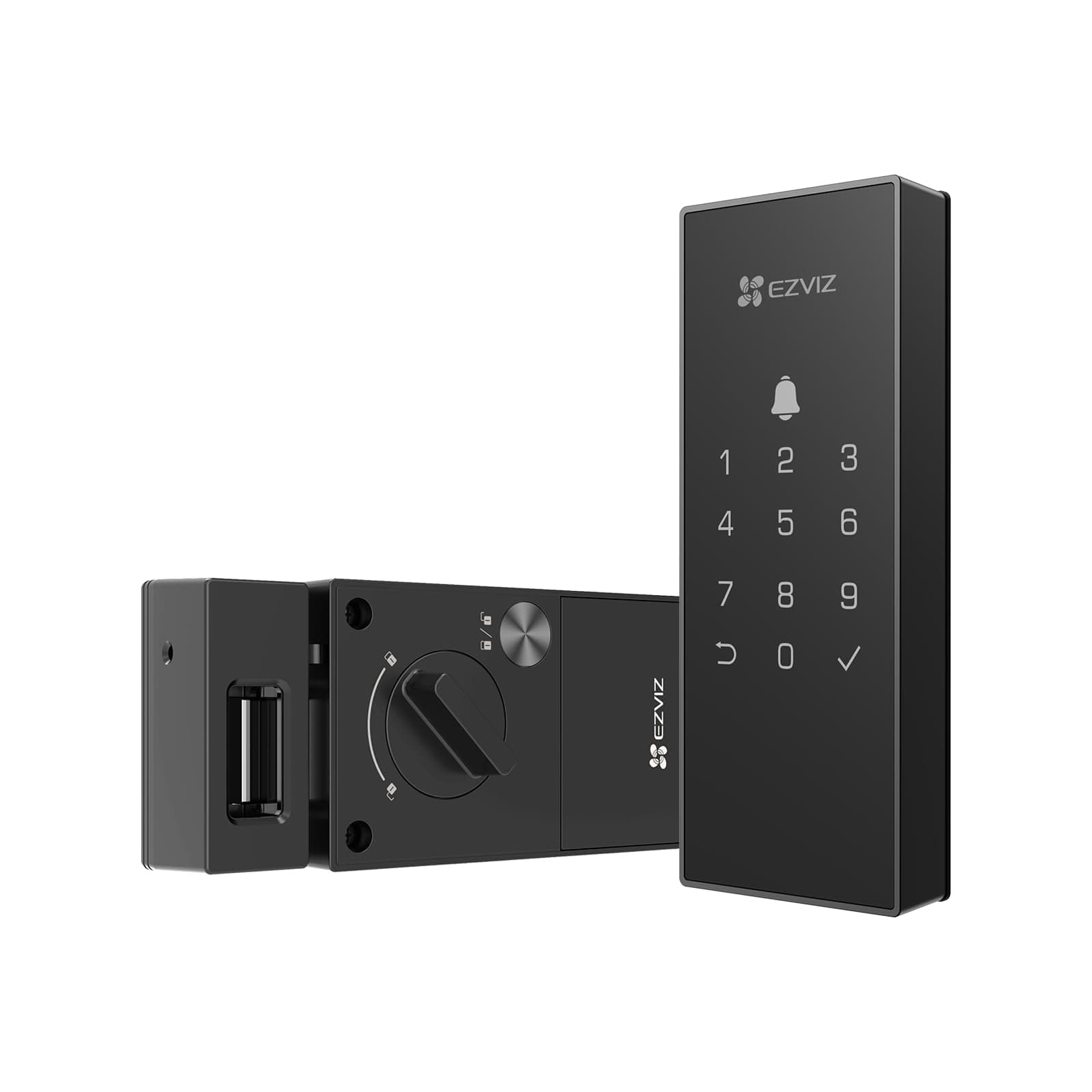 DL03 Smart Rim Lock - Bluetooth & Wi-Fi Enabled, Multi-Method Keyless Entry, Remote Control, Anti-Tamper Alerts, Easy Installation (DL03)