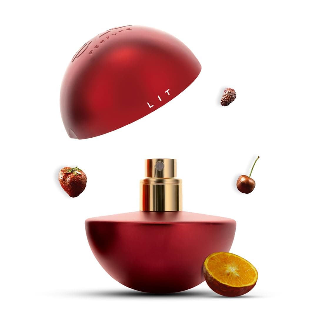 Eze Elevate LIT Eau de Parfum for Women 30ML | Long-Lasting Luxury Perfume | Raspberry & Sour Cherry Scent | Floral Jasmine & Violet | Warm Musk, Vanilla & Cashmeran Base | Premium Fragrance | EDP
