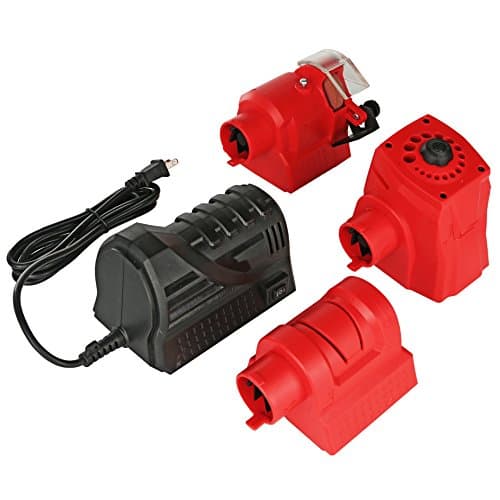 Professional Drill Bit Chisel Sharpener - 3 Interchangeable Heads, Knife Sharpener, Drill Bit Sharpener, Chisel Tool Sharpener, Premium Bundle by Kruger Home