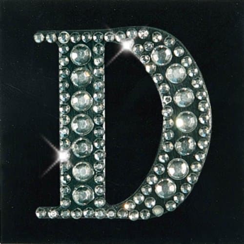 Diamond Crystal Letter D Craft Embellishment