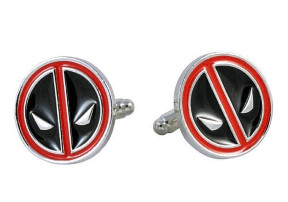 Marvel Comics DEADPOOL Logo Metal/Enamel CUFFLINKS
