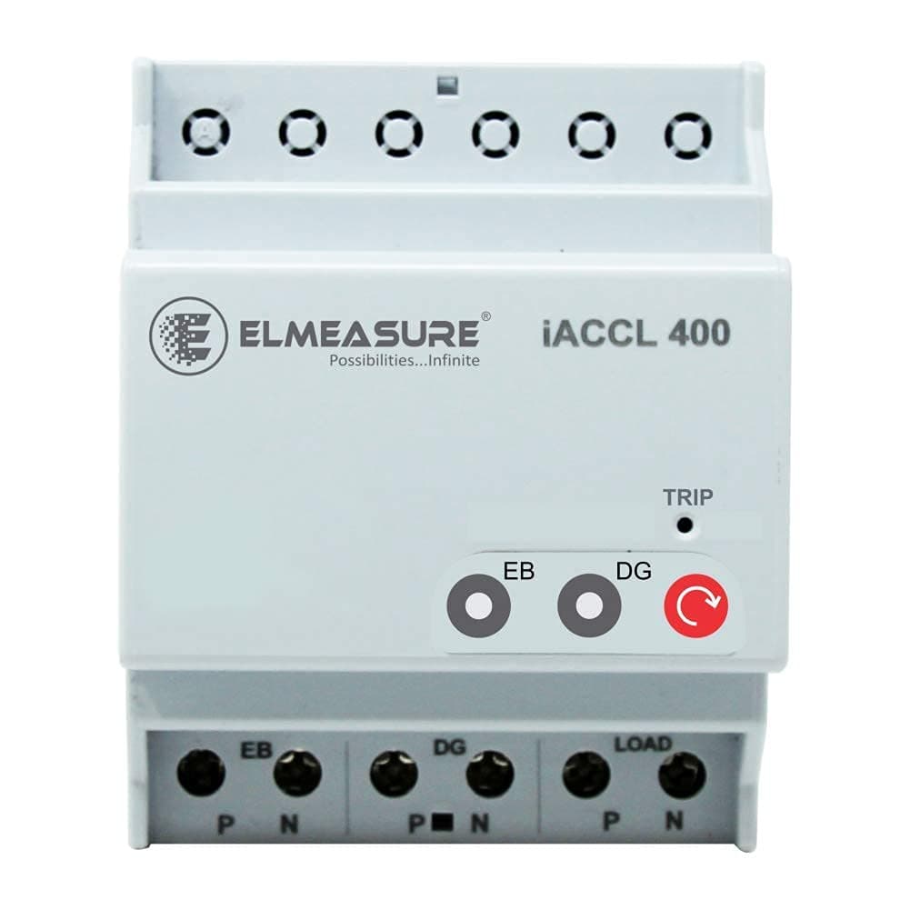 White, 32A Automatic Changeover with Current Limiter, Single Phase ACCL