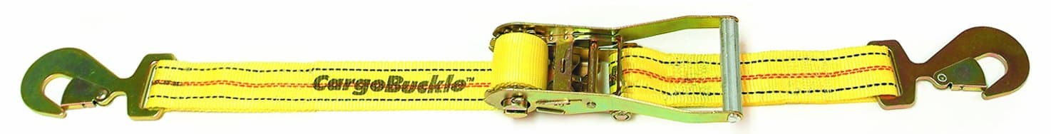CargoBuckle F13909 Ratchet Strap Tie-Down with Snap Hooks