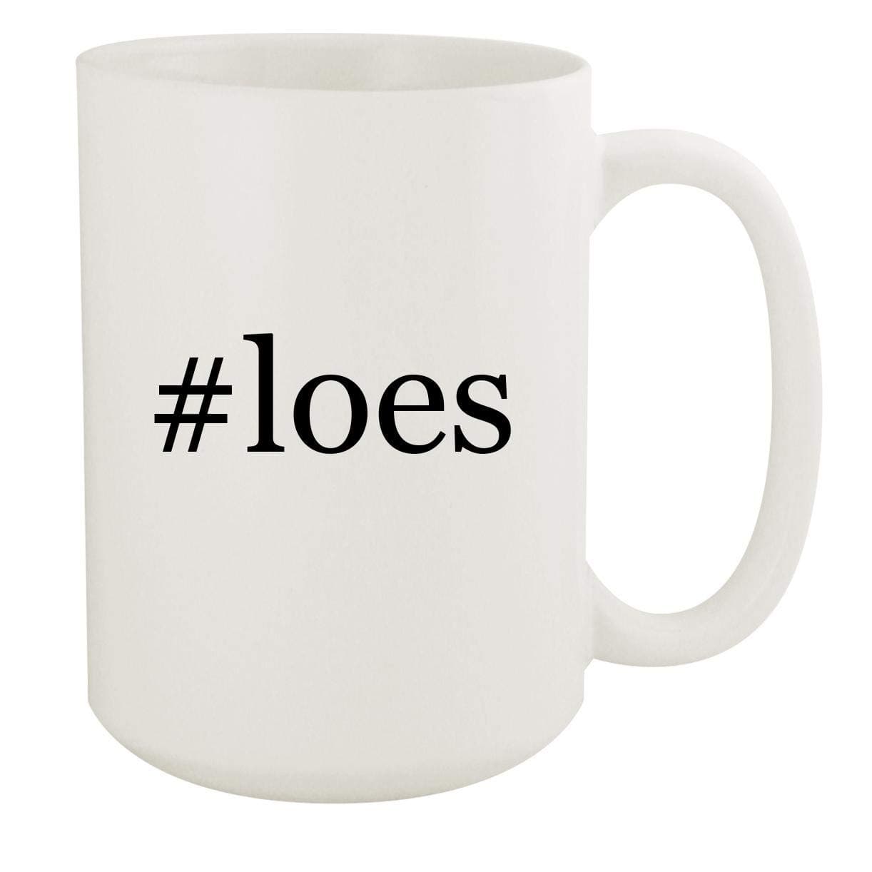#loes - 15oz Hashtag White Ceramic Coffee Mug