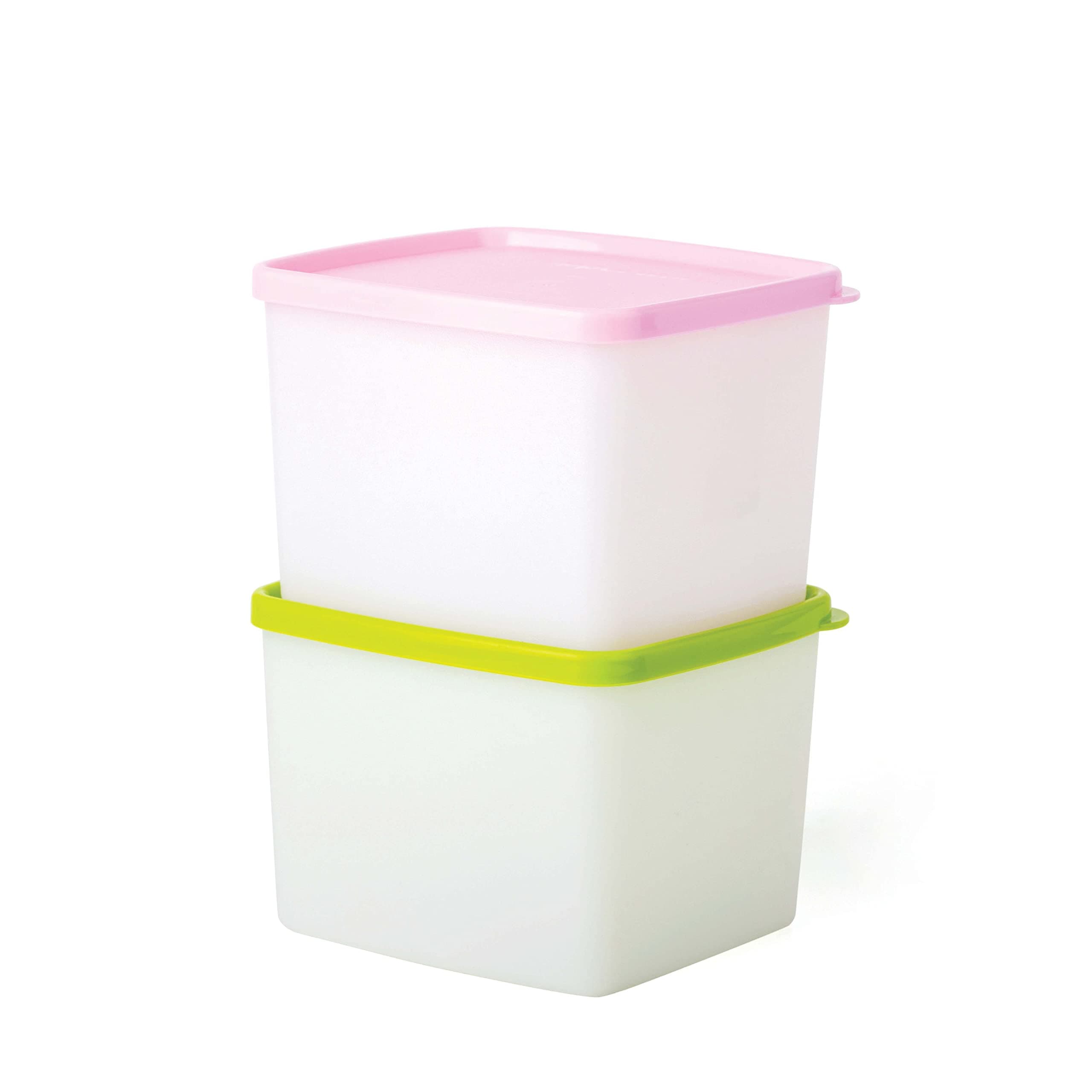 Plastic Fridgemate Medium, 800Ml (Set Of 2), Multicolor