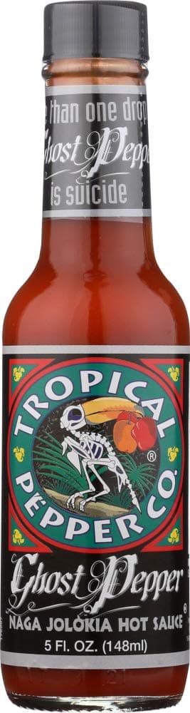 Tropical Pepper Hot Ghost Pepper Sauce, 5 oz (Pack of 2)