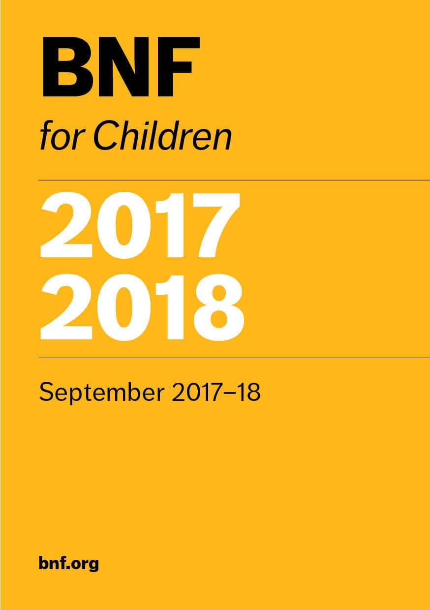 BNF for Children 2017-2018 1st Edition