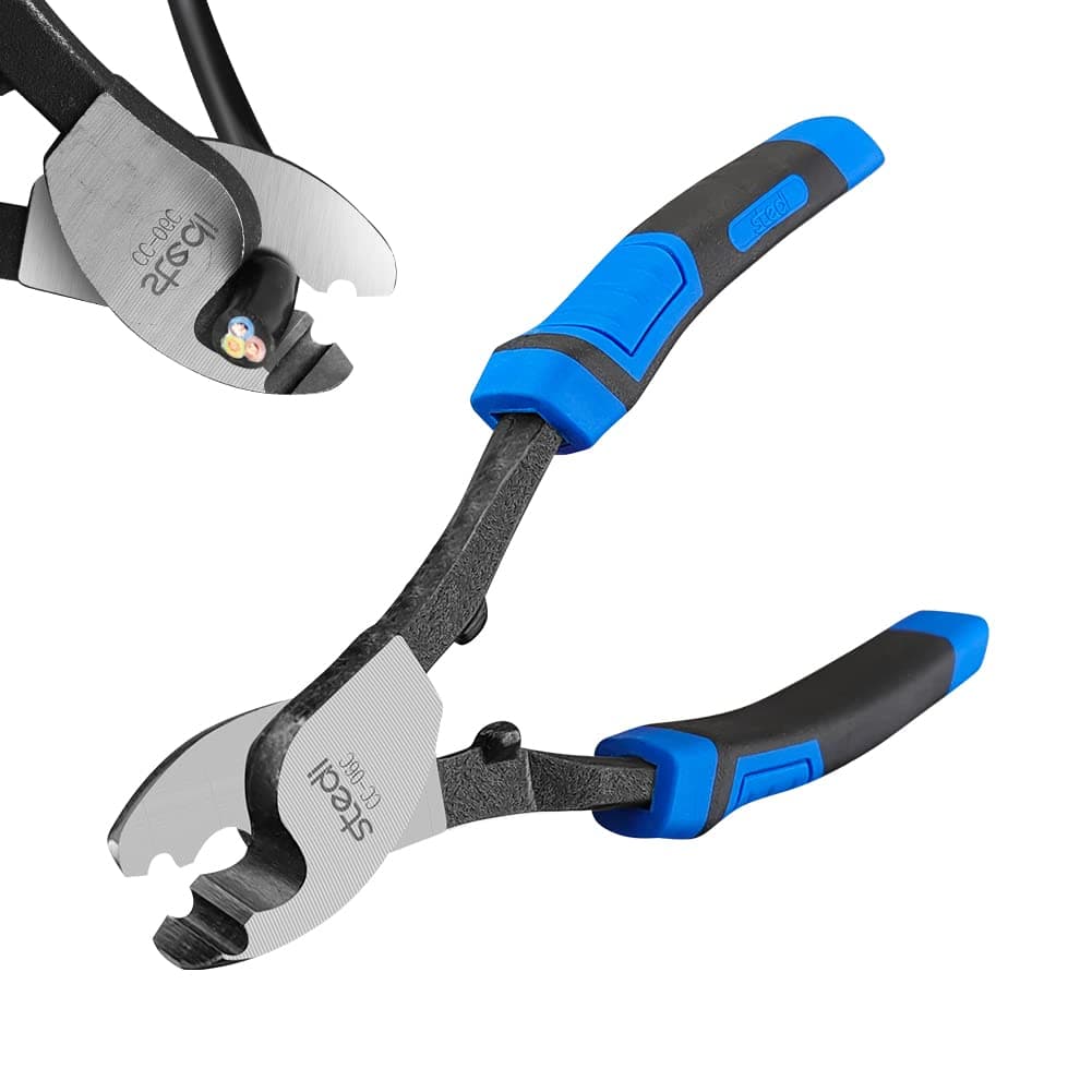 Cable Cutter, High-Leverage Wire Cutter Pliers, Metal Wire Cutting Tools for Aluminum, Copper, Communications Cable, AWG 3, 2, 2/0…